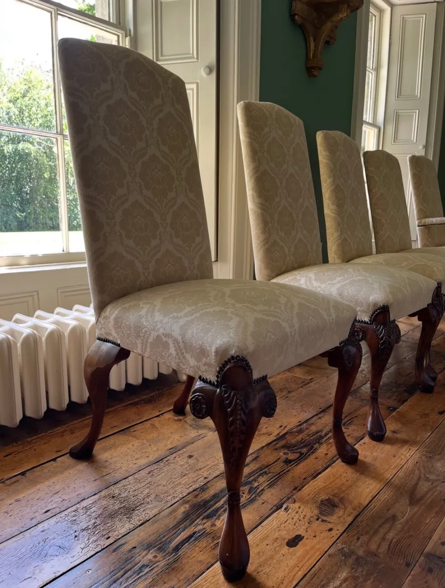 10 Upholstered Dining Chairs - Image 4