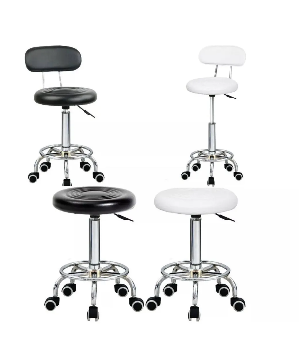 NEW Salon Stool Adjustable Swivel Chair on Wheels - Image 1