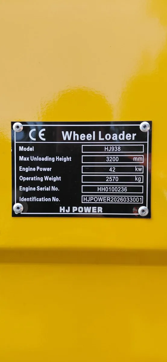 New 2026 Unused HJ Wheel Loaders! - Image 2