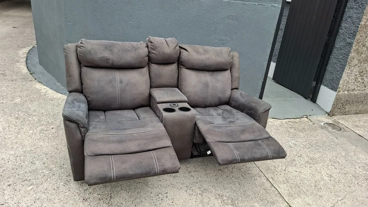 2 Seater Recliner with charging console - Image 4