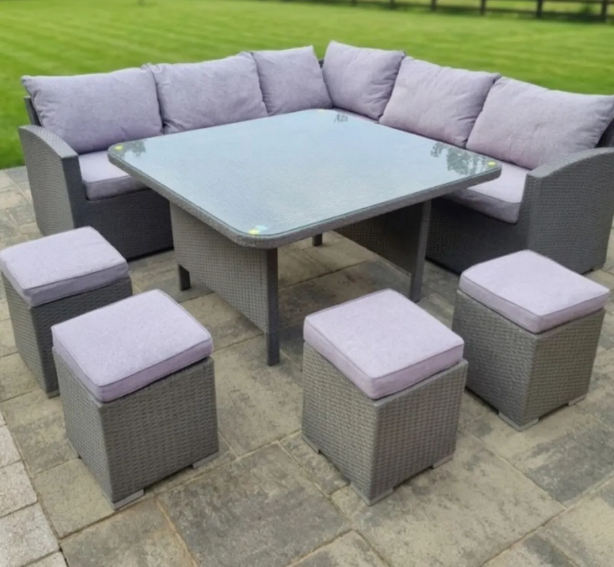 Rattan garden furniture set - Image 1