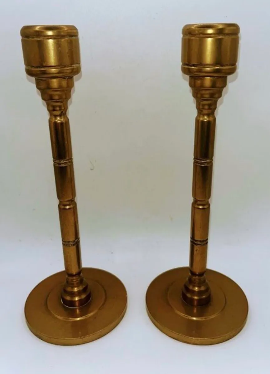 Vintage brass candle stick holders