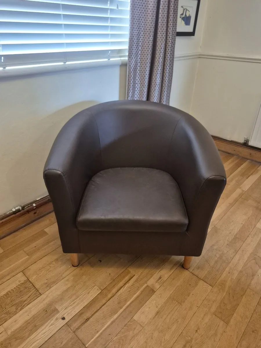 Brown Tub Chair - Image 1
