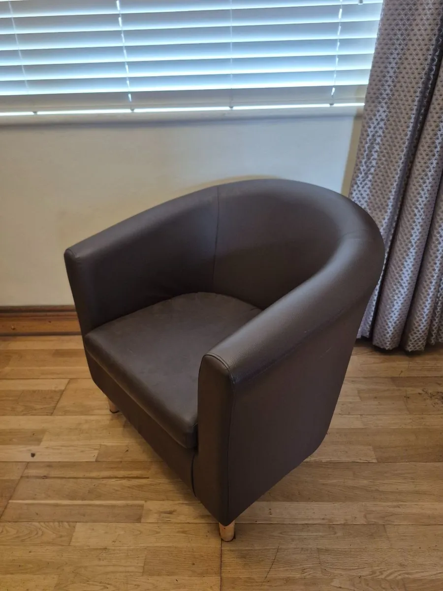 Brown Tub Chair - Image 3