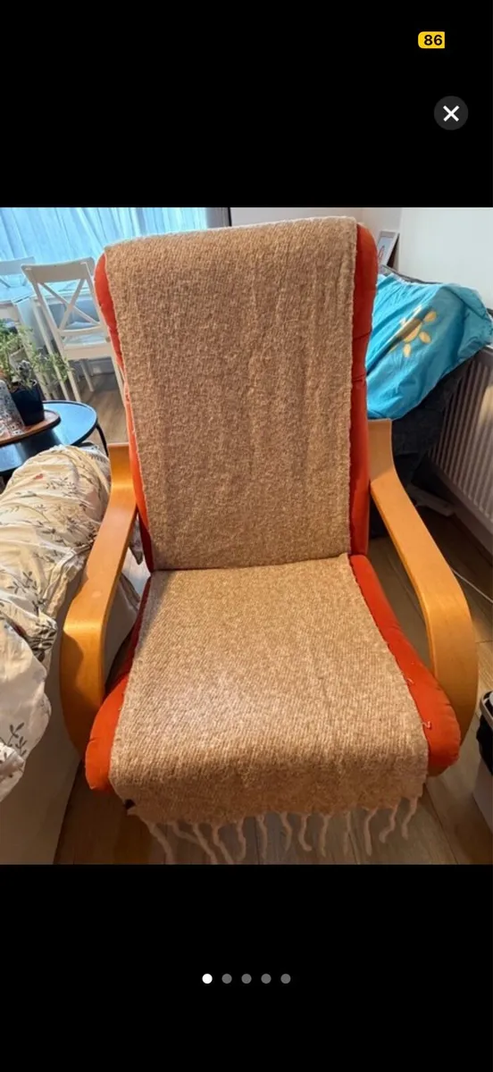 Ikea fabric armchair cushion chair seat - Image 1