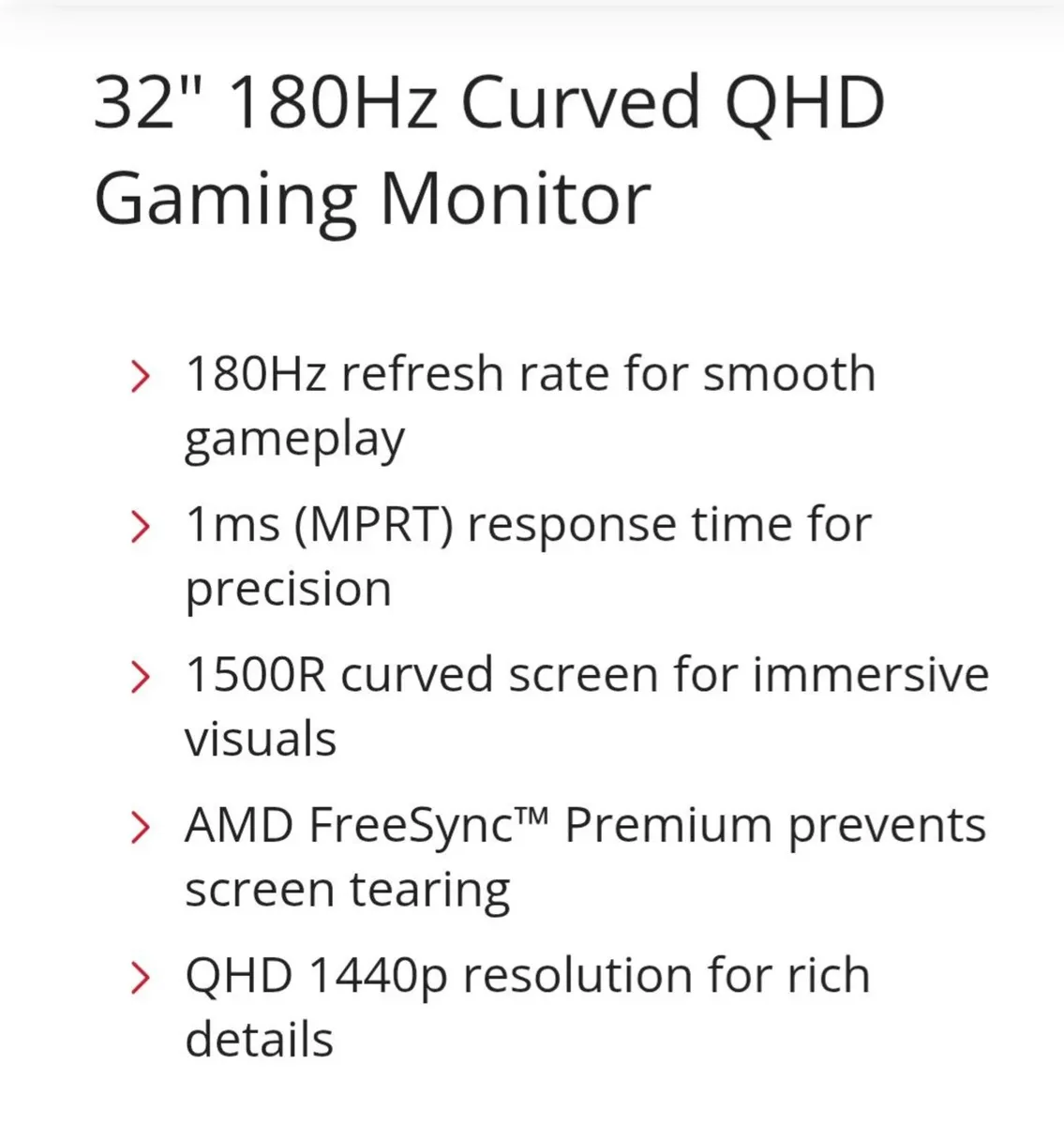 Viewsonic 32inch  Gaming Monitor for Sale - Image 1