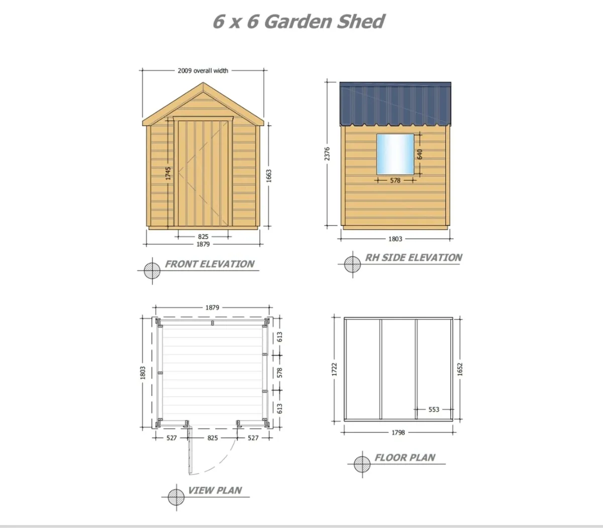 6x6 Garden Shed , 3 door wardrobe, IKEA TV stand - Image 3