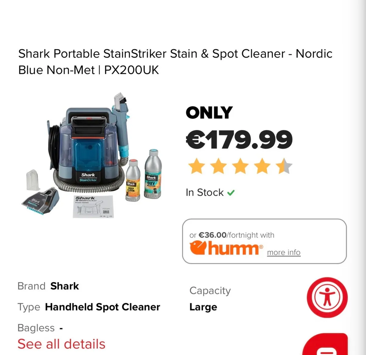 Shark portable stain striker