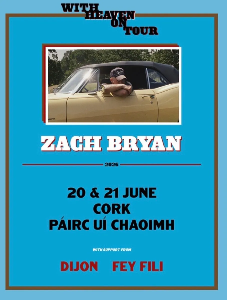 2 Standing Saturday Tickets Zach Bryan - Image 2