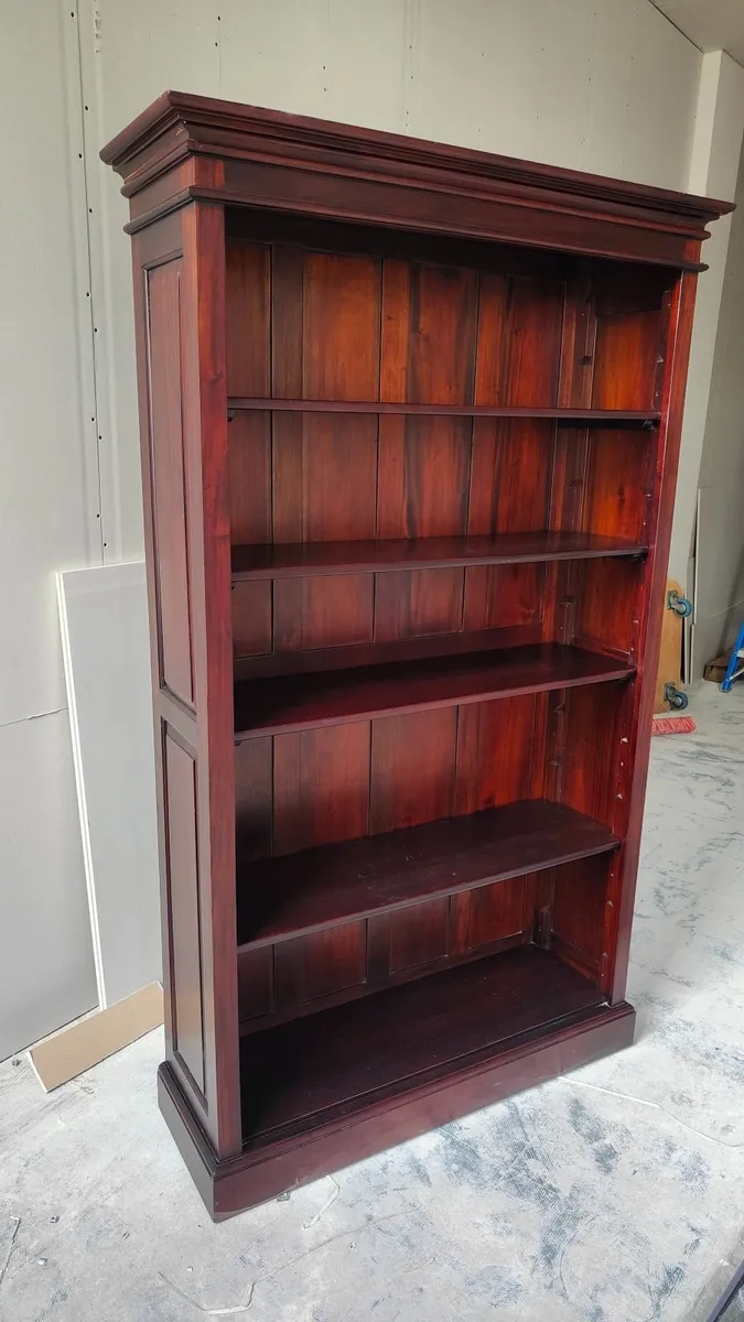 Solid Wood Mahogany Bookcase – Premium Quality - Image 2