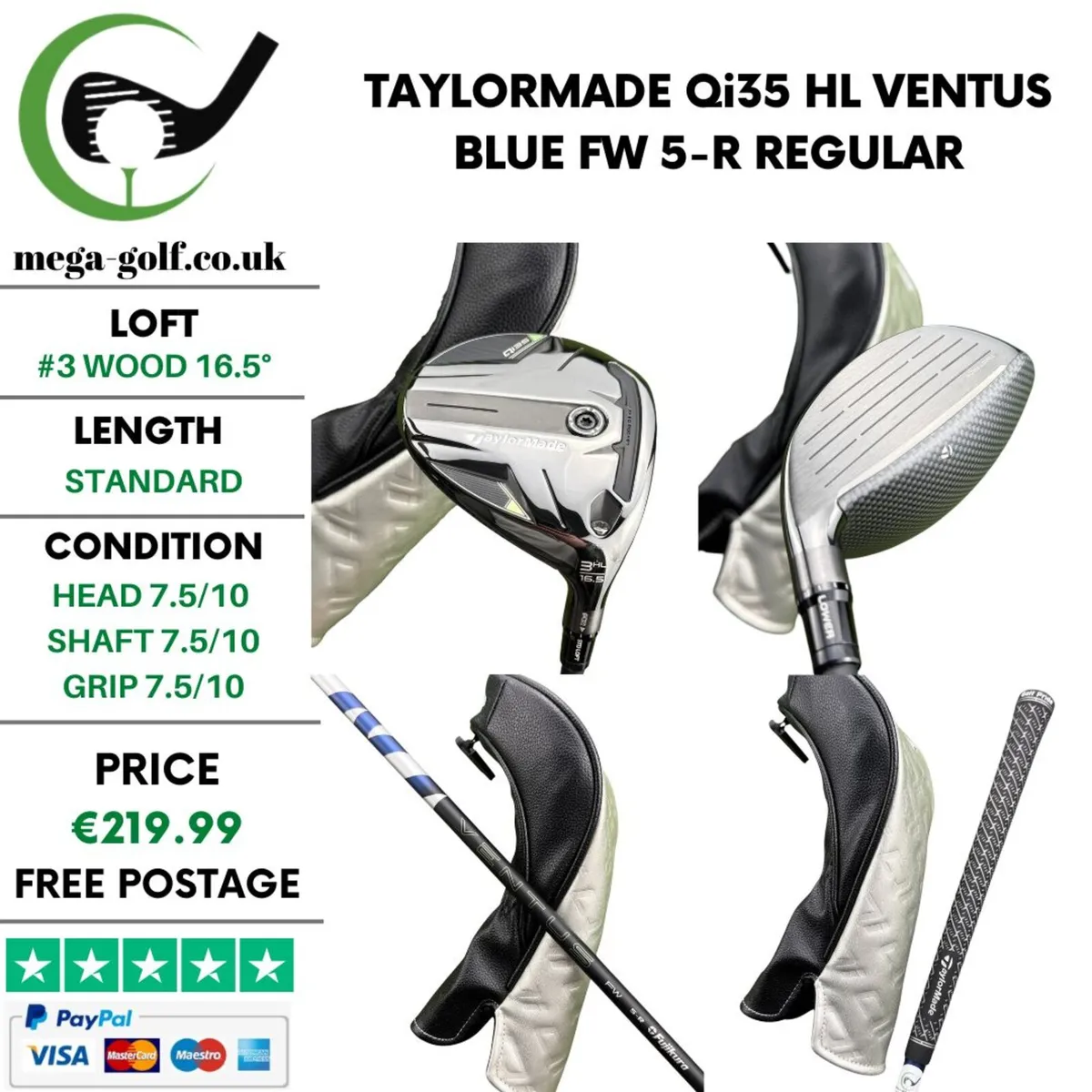 Taylormade Qi35 HL #3 Wood 16.5° / Regular - Image 1