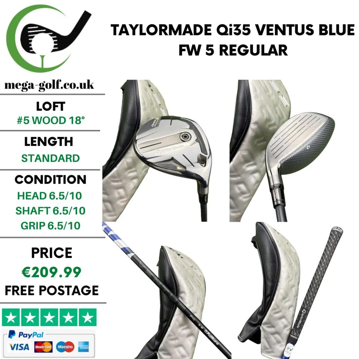 Taylormade Qi35 #5 Wood 18° / Regular - Image 1