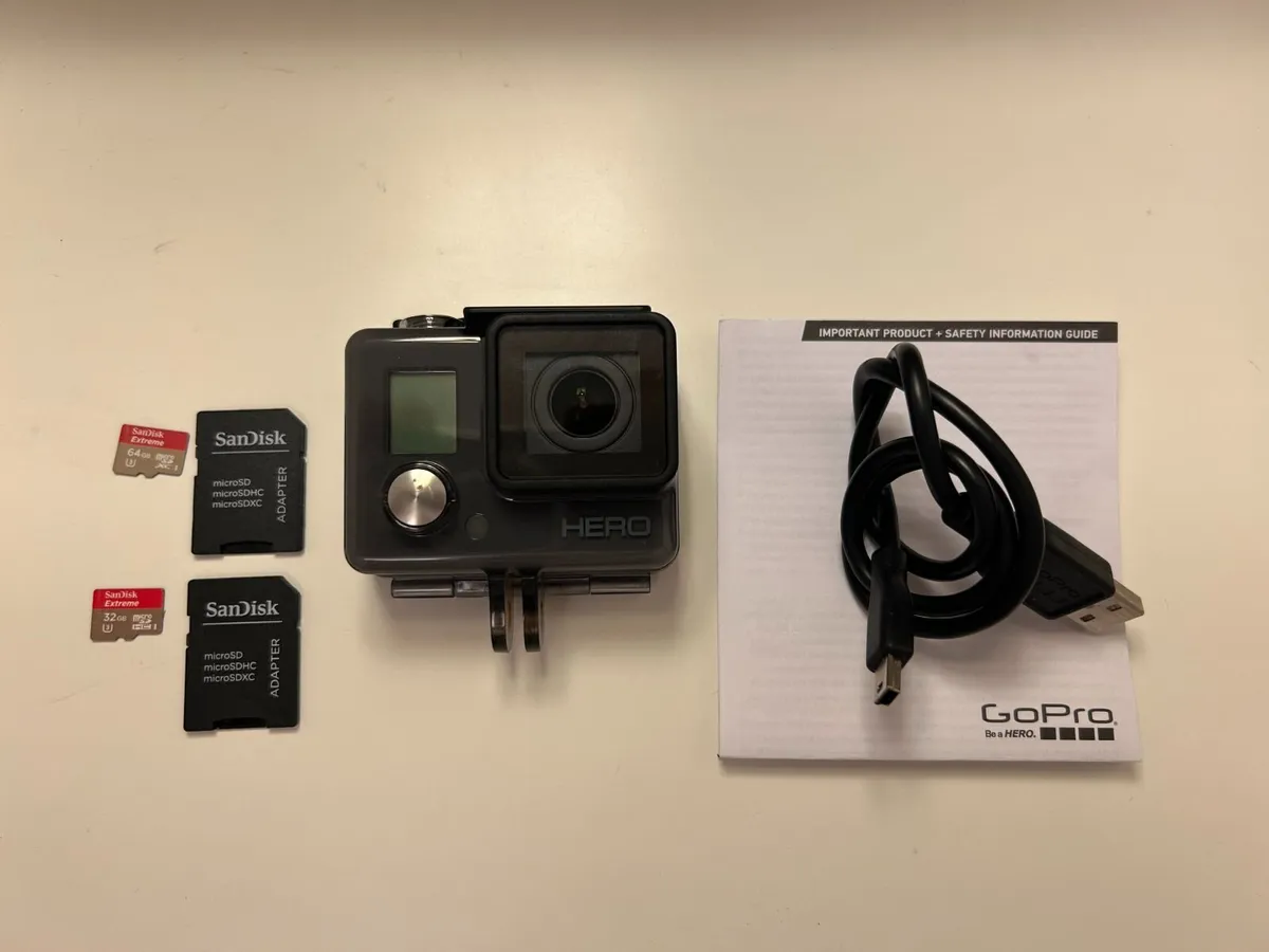 GoPro HERO camera + Micro SD cards + Accessories - Image 3