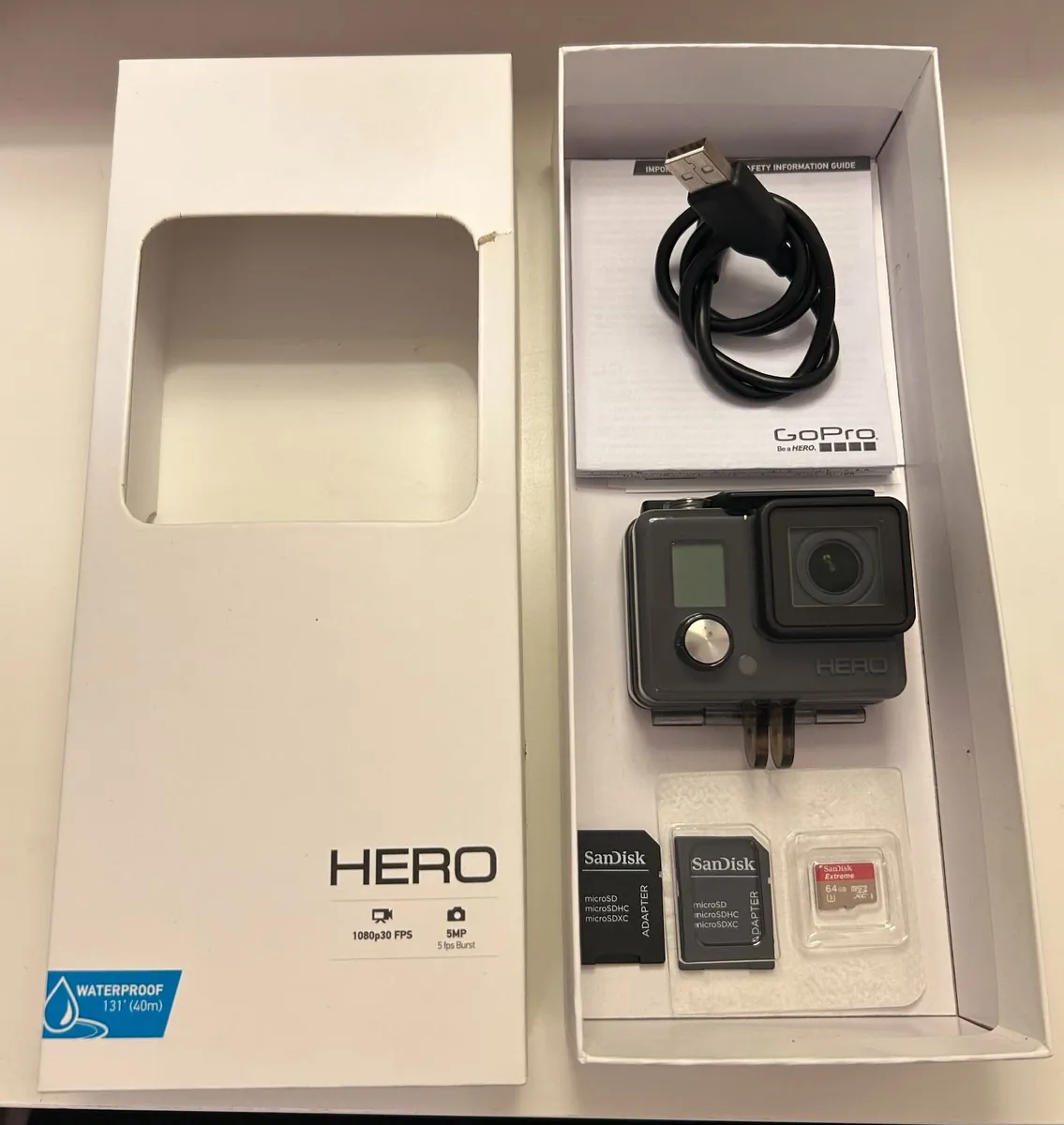 GoPro HERO camera + Micro SD cards + Accessories - Image 4