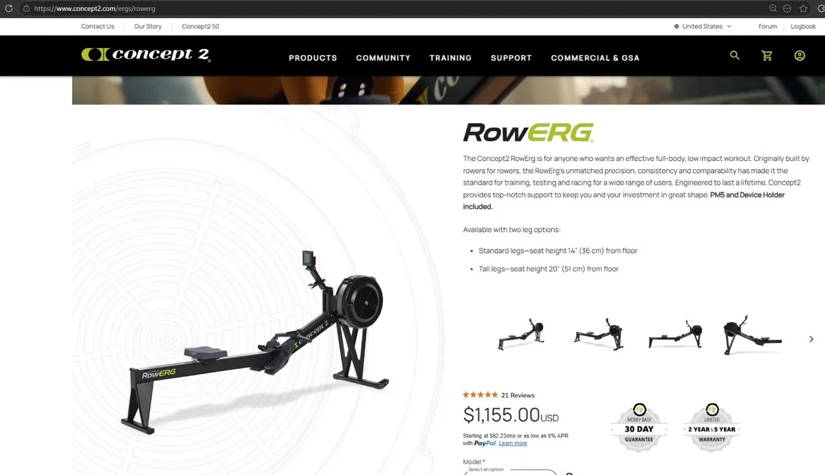 Home Gym Weights Rack & Rowing Machine (As new) - Image 2