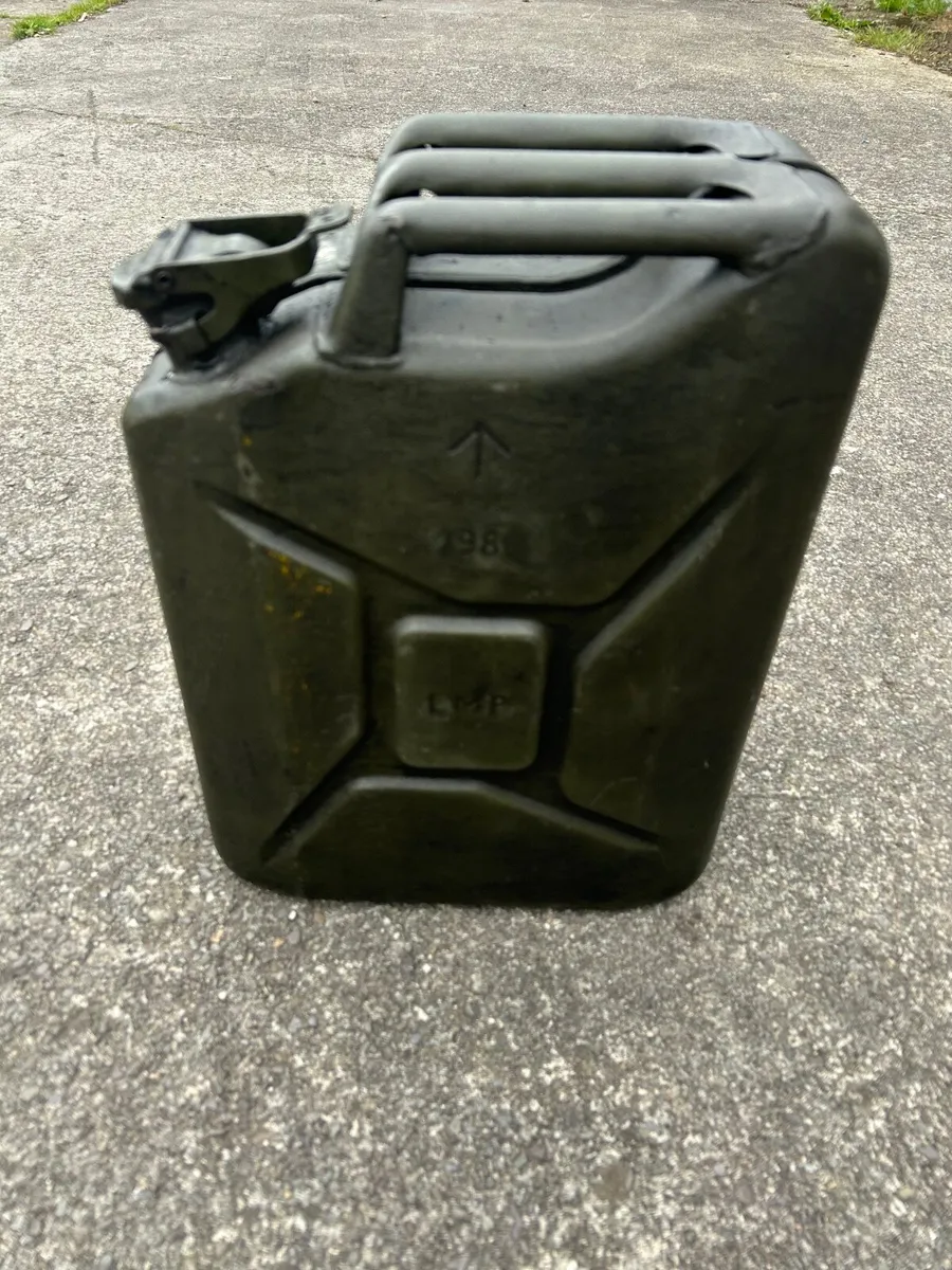 Old Army heavy duty Jerry Fuel cans - Image 1