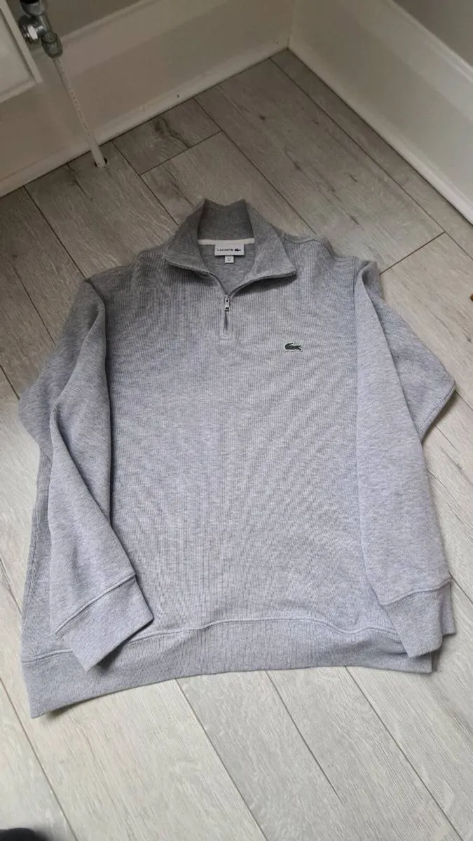 Lacoste 1/4 zip up jumper - Image 1