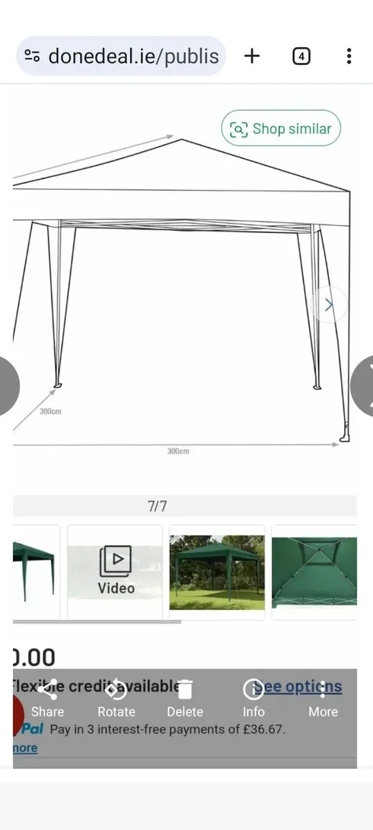 Brand new pop-up waterproof gazebo - Image 1