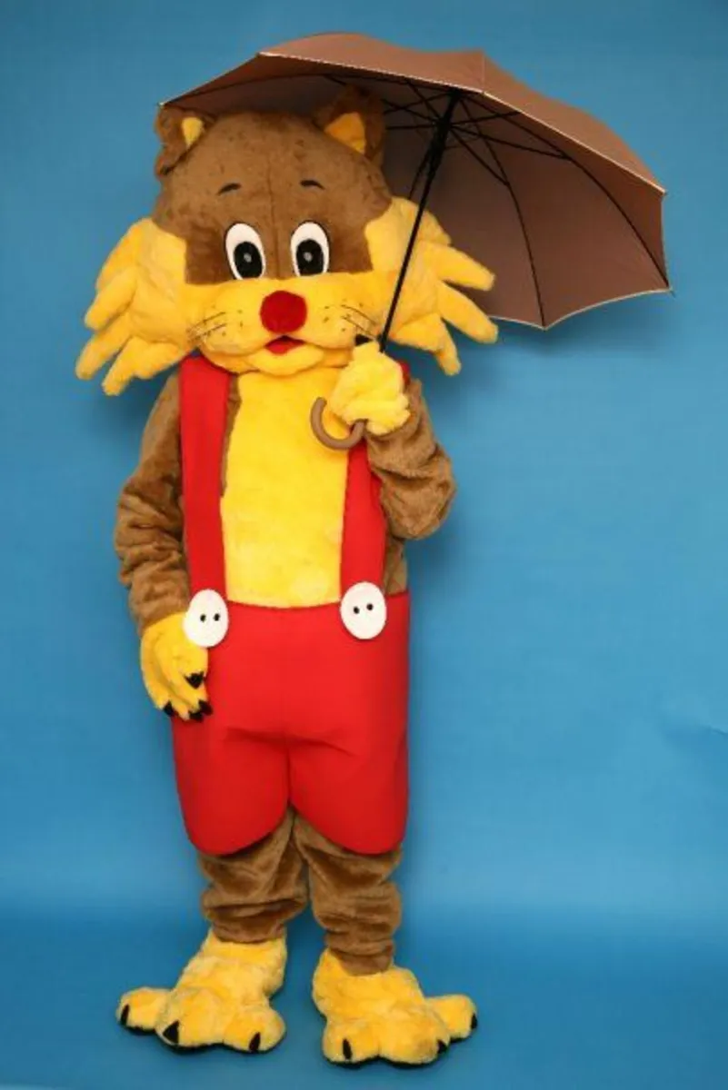 Used Professional "Crazy Cat" Mascot Costume - Image 4