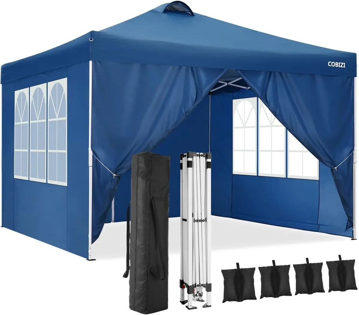 Gazebo 3 x 3 m Flat  Tent Waterproof  Garden - Image 2