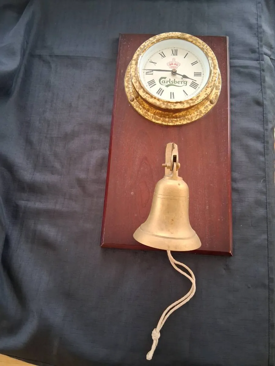 Carlsberg Clock With Brass Bell