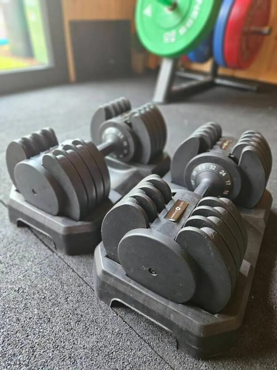 RPM Power Adjustable Dumbbells - 32KGs - Image 1
