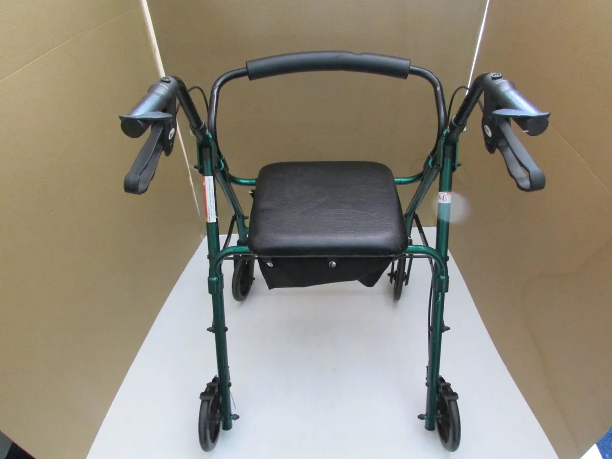 Green Mobility Rollator Walker + brakes - Image 3
