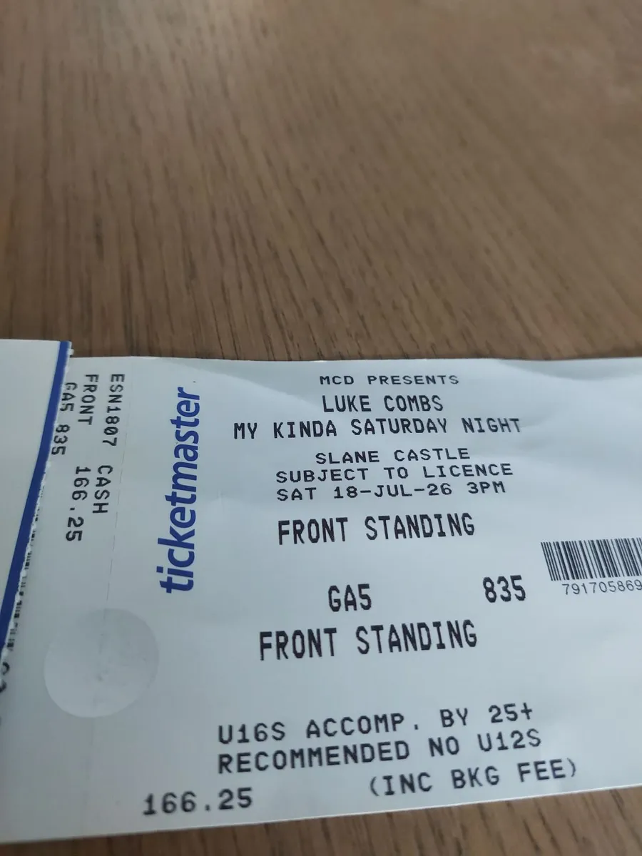 2 Luke Combs Concert tickets - Image 2