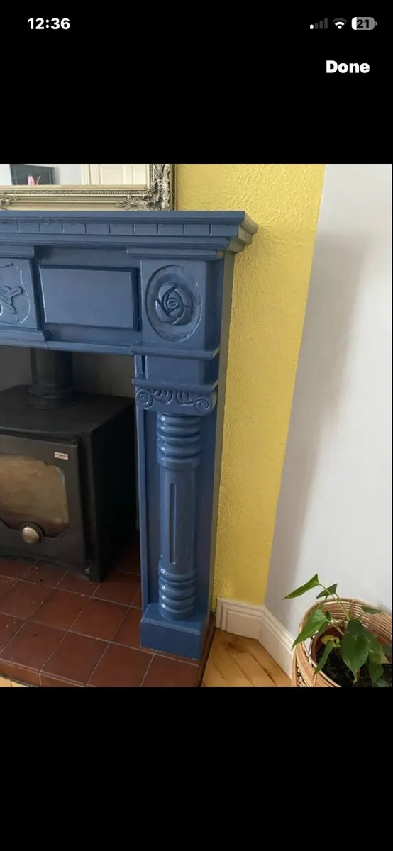 Wooden fireplace surround - Image 4