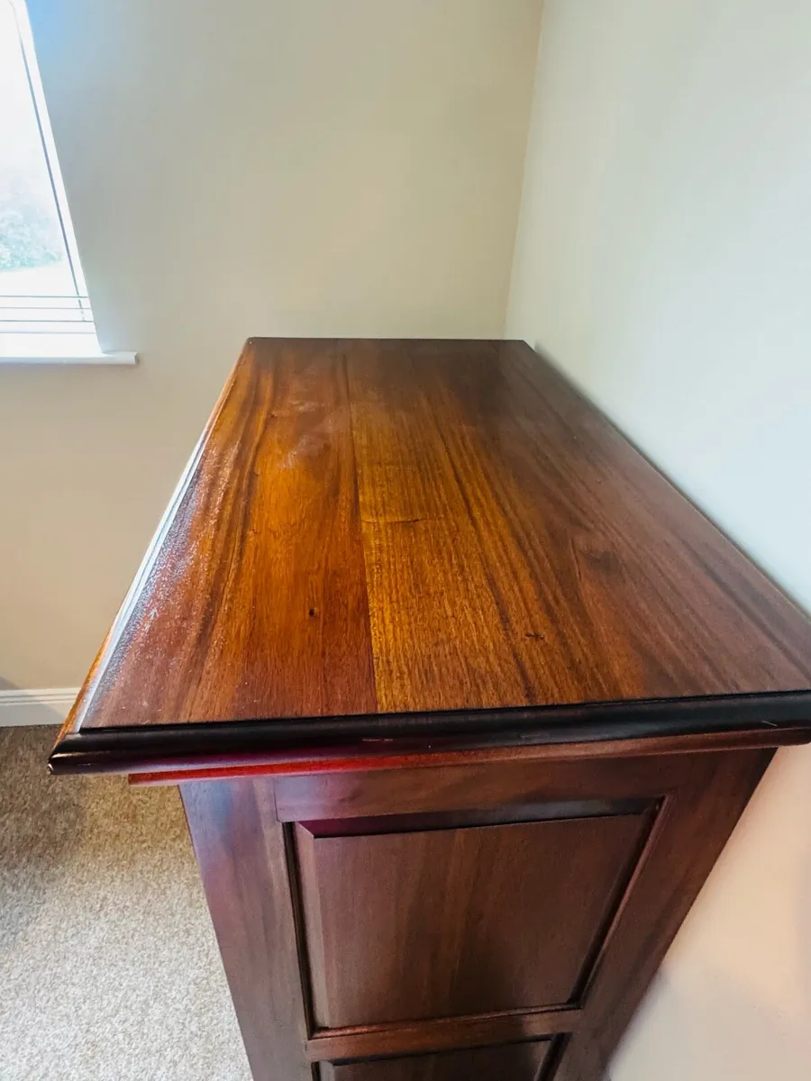Solid Mahogany Tallboy Chest Wardrobe - Image 2