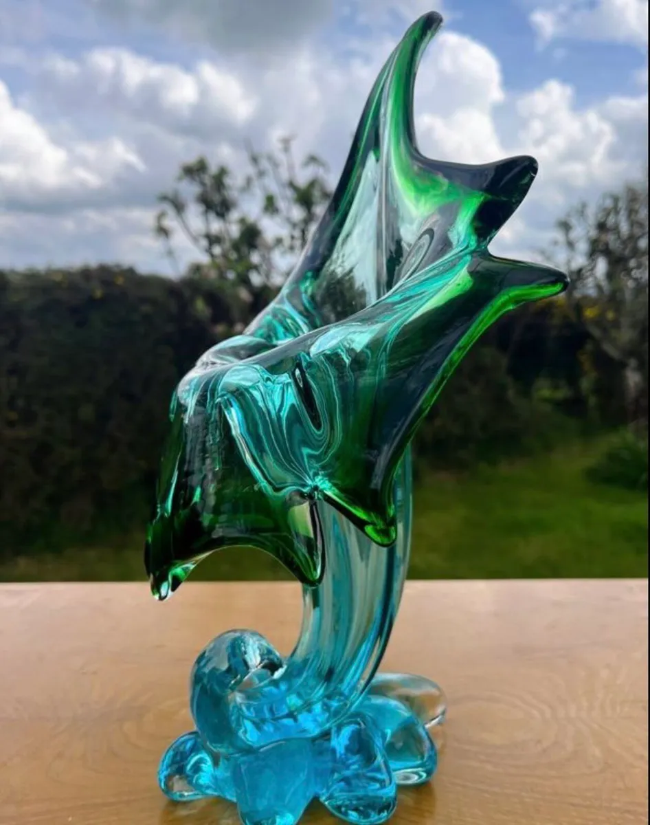 Vintage Italian Hand Blown Glass Art - Image 1