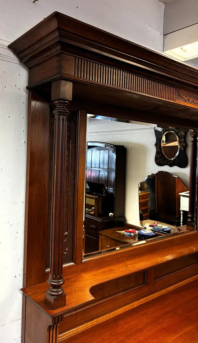 Edwardian Mirrorback Sideboard - Image 2