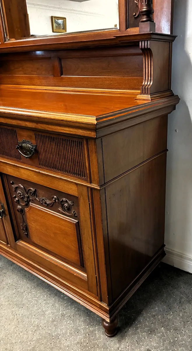 Edwardian Mirrorback Sideboard - Image 4