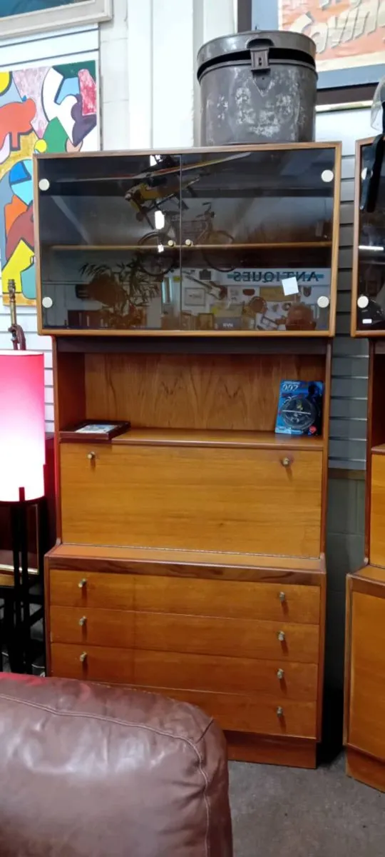 Original Mid Century Teak Tunbridge Sideboard - Image 1
