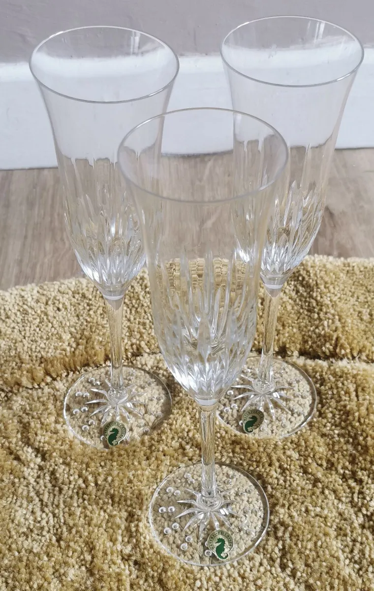 Waterford crystal champagne flutes - Image 1