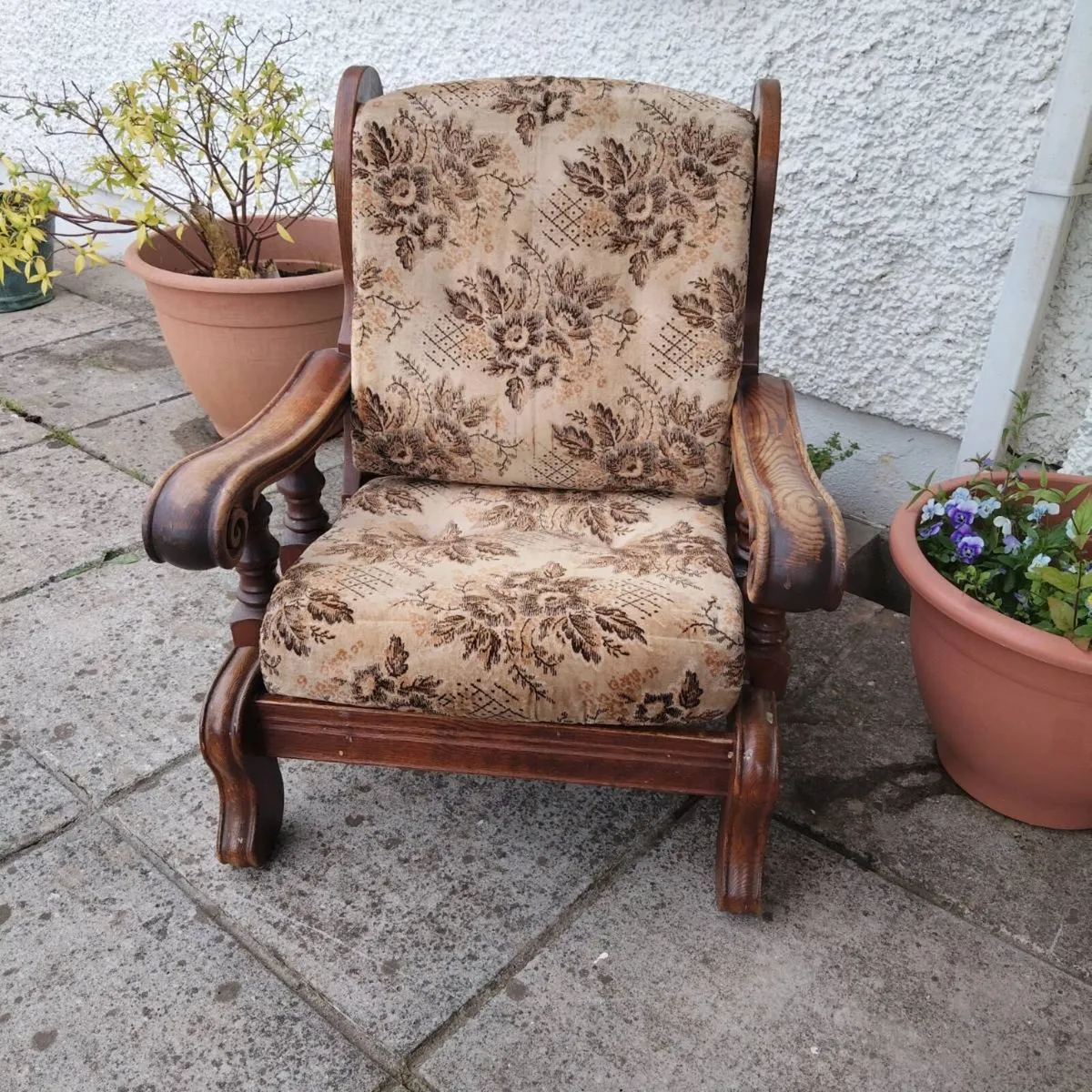 Dutch Oak Armchair - Image 1