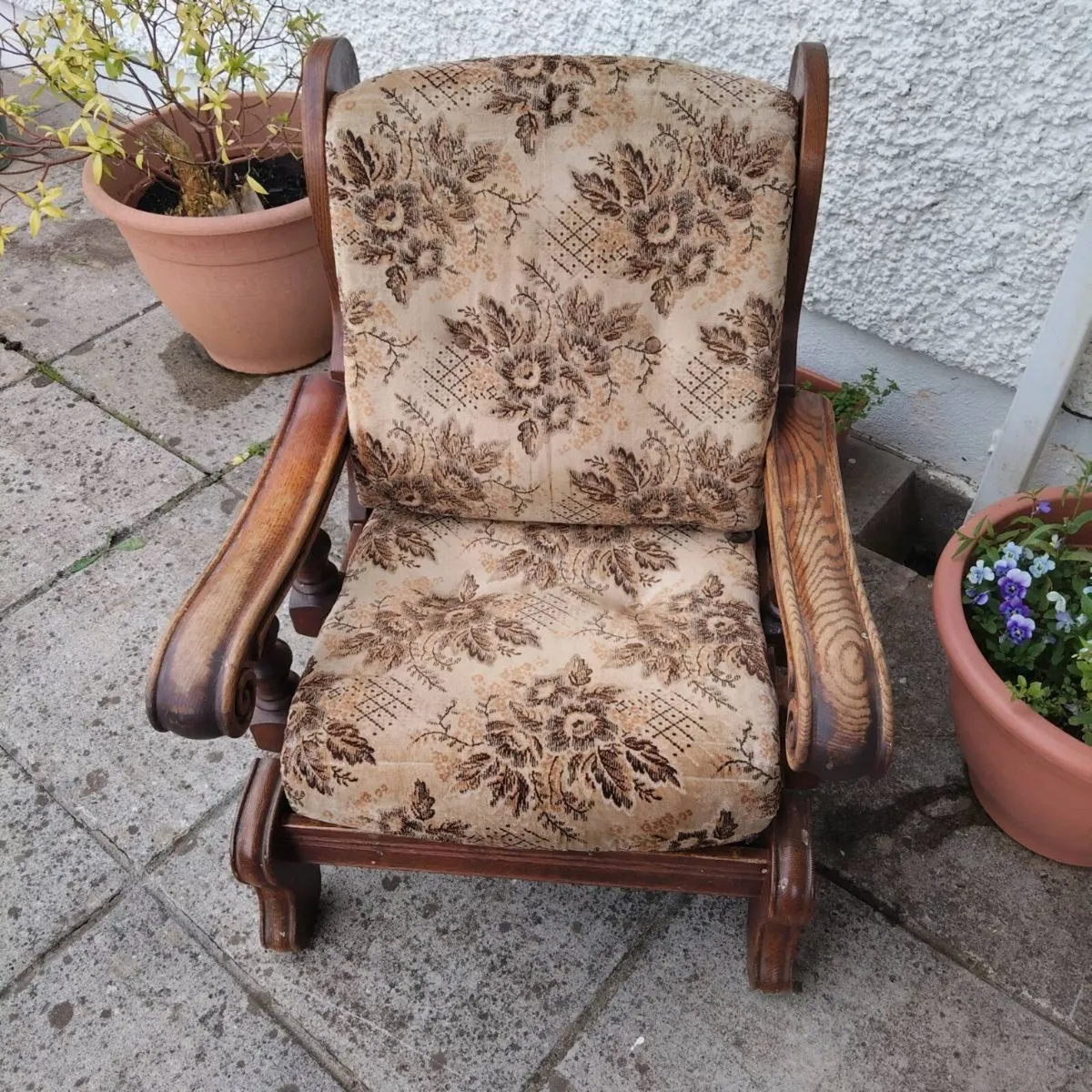 Dutch Oak Armchair - Image 2