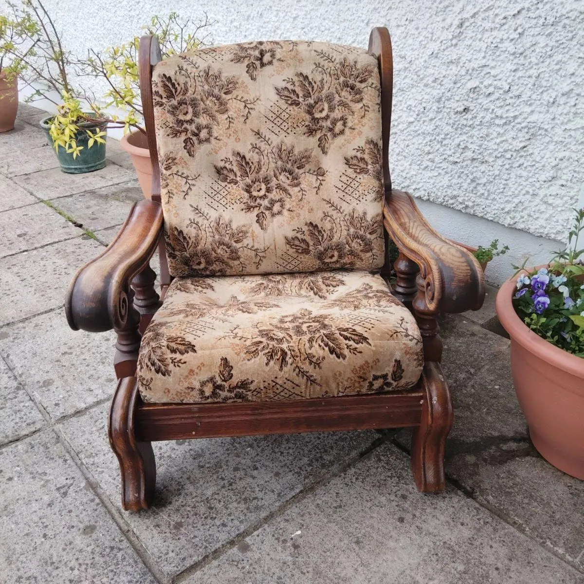 Dutch Oak Armchair - Image 3