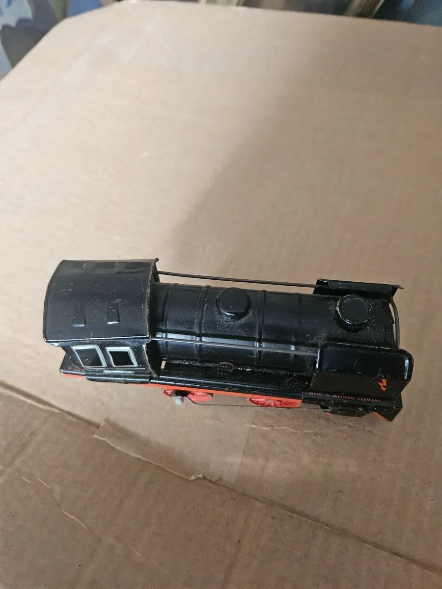 Vintage Tinplate Metal Steam Engine Made in West G - Image 3