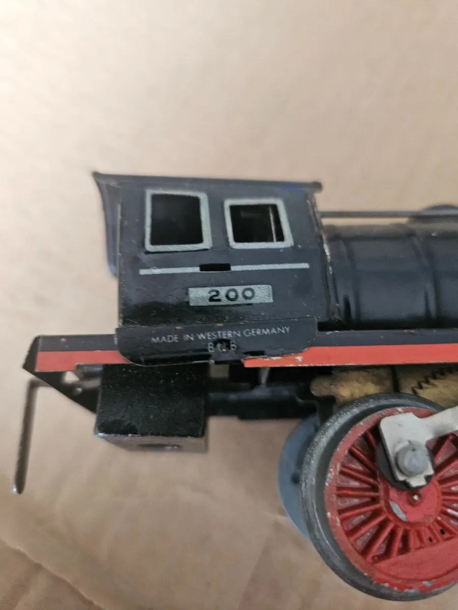 Vintage Tinplate Metal Steam Engine Made in West G - Image 4