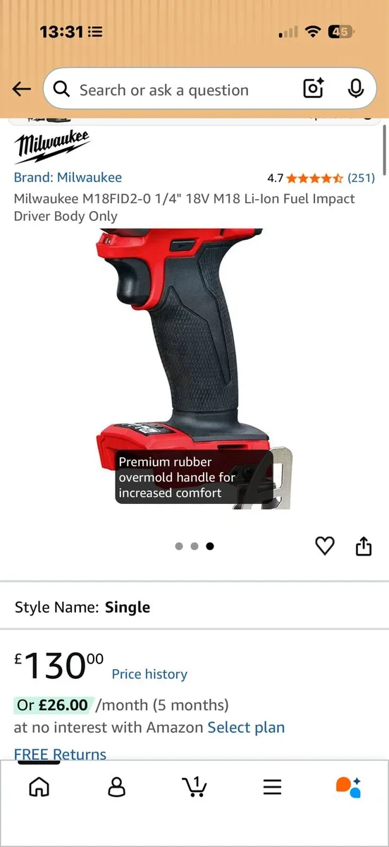 Milwaukee impact drill m18 18v - Image 3
