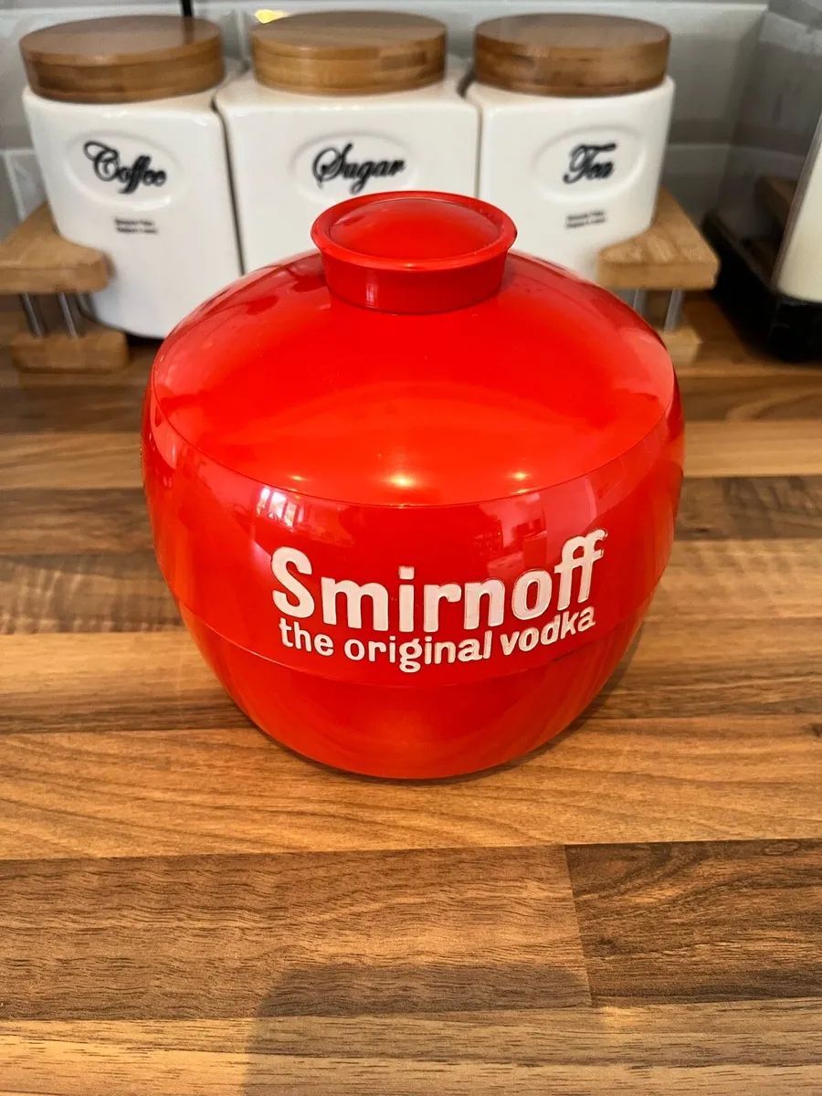 Vintage Smirnoff Bar Ice Tub Stamped - Image 2