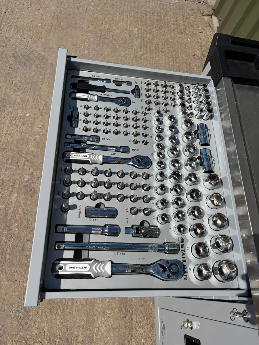 BRAND NEW 41” 7 DRAWER + SIDE CABINET TOOL CHEST - Image 2