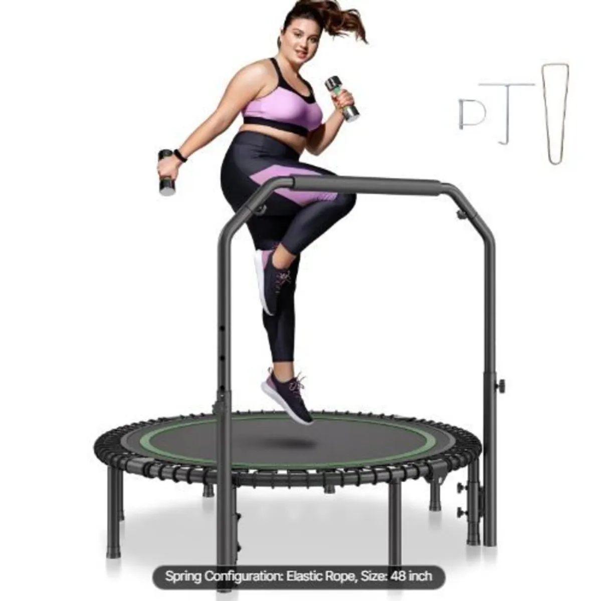 Foldable Mini Trampoline, 51 Inch - Image 4