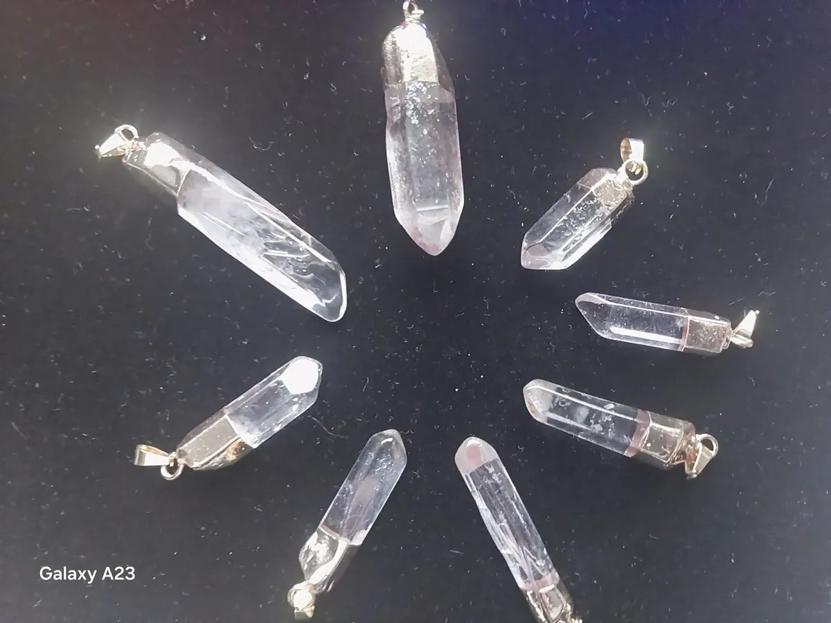 ✨ Crystal Pendant Bundle – Amethyst, Clear Quarts - Image 1