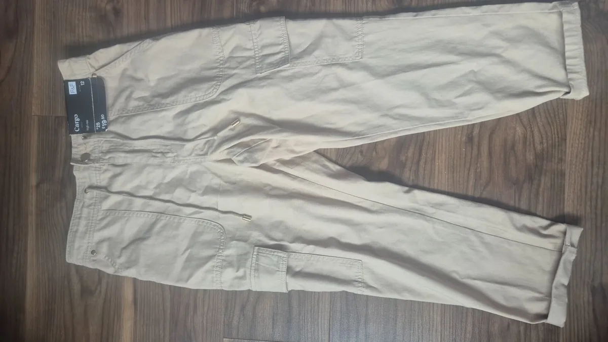 Brand new Beige  Size 12 Cargo Pants - Image 1