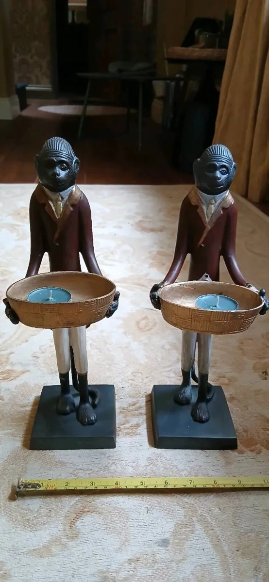Pair Tea light holders - Image 1