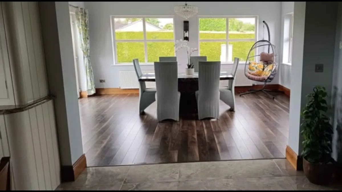 marble dining table with chairs - Image 4