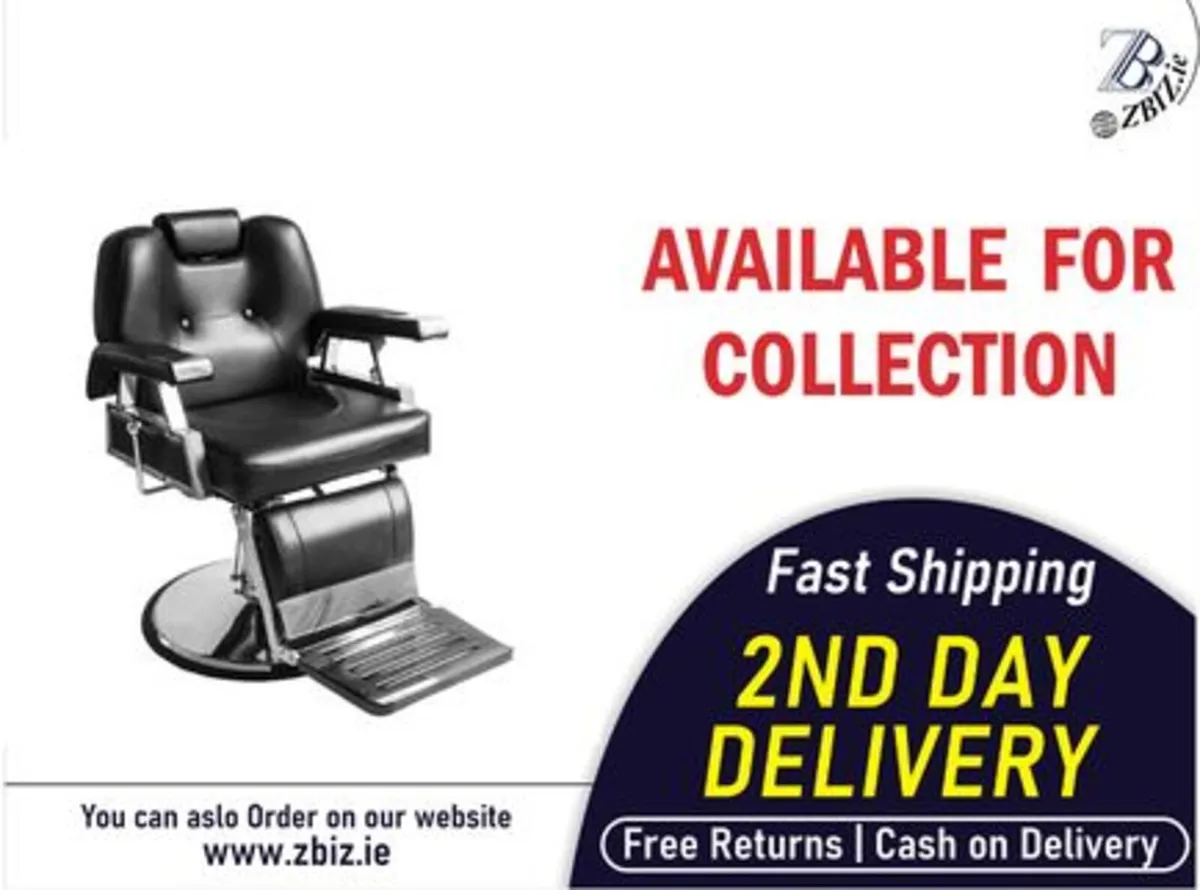 Professional Hairdressing Chair, High-Quality Faux - Image 1