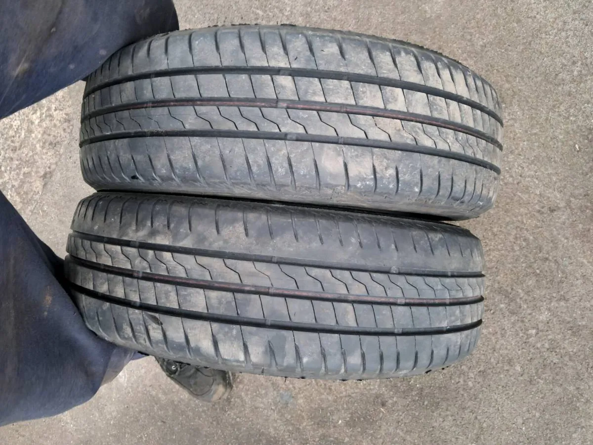 2x part worn tyres 175/65/15 - Image 1